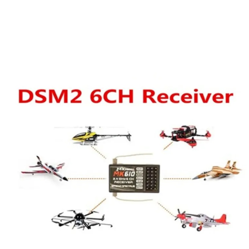 DSM2 MK610 AR6100 2.4G 6CH RC  - Drone Rc Battery review and price