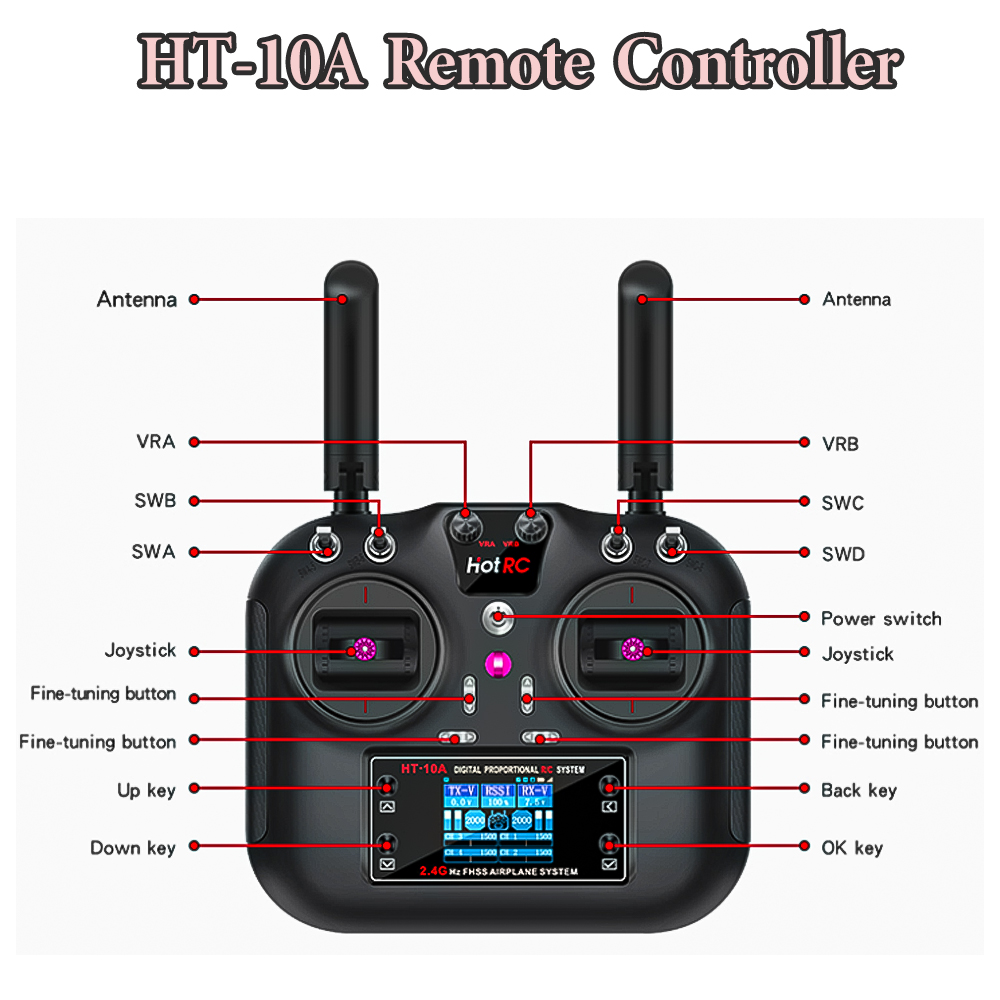 Hotrc Hot RC HT-10A HT10A 2.4G - Drone Rc Battery review and price