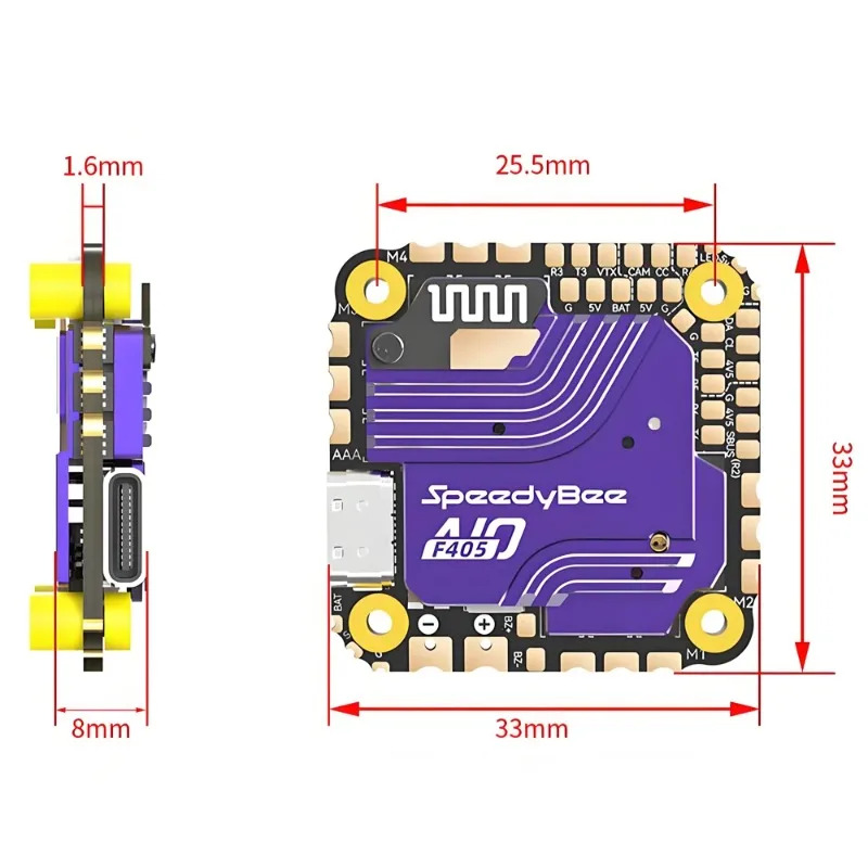 SpeedyBee F405 AIO Flight Cont - Drone With Rc 2 review and price