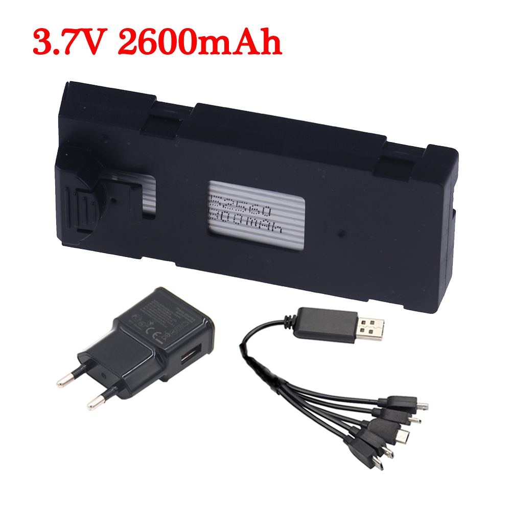Upgrade Capacity 2600mAh 3.7V  - Drone Rc E99 review and price